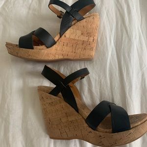 Size 8 Kork-Ease wedges